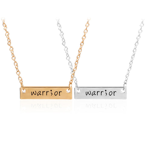Brave Warrior Awareness Necklace