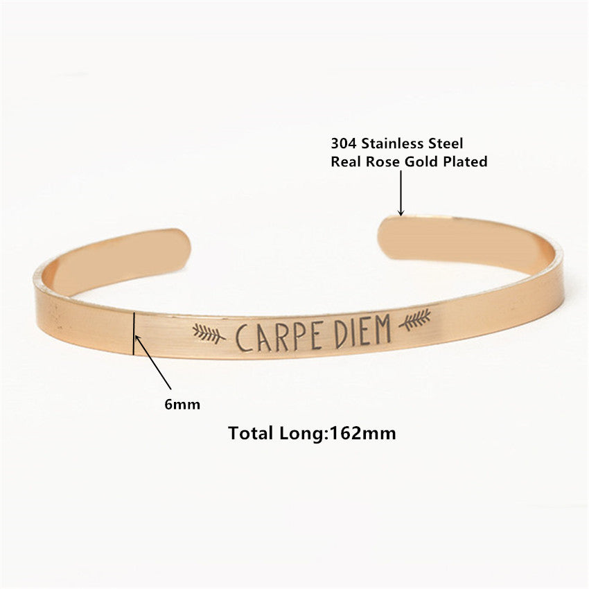 Seize The Day Mantra Bracelet