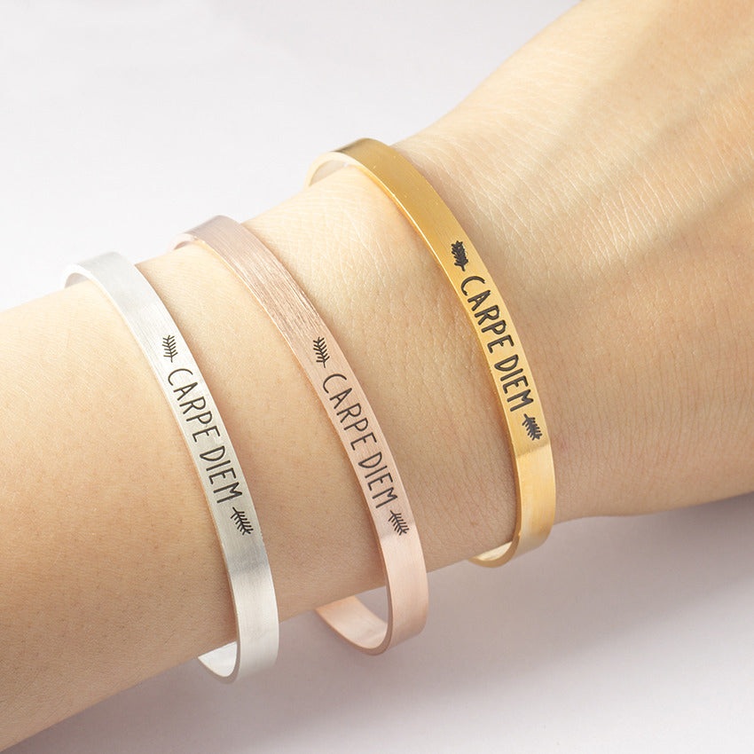 Seize The Day Mantra Bracelet