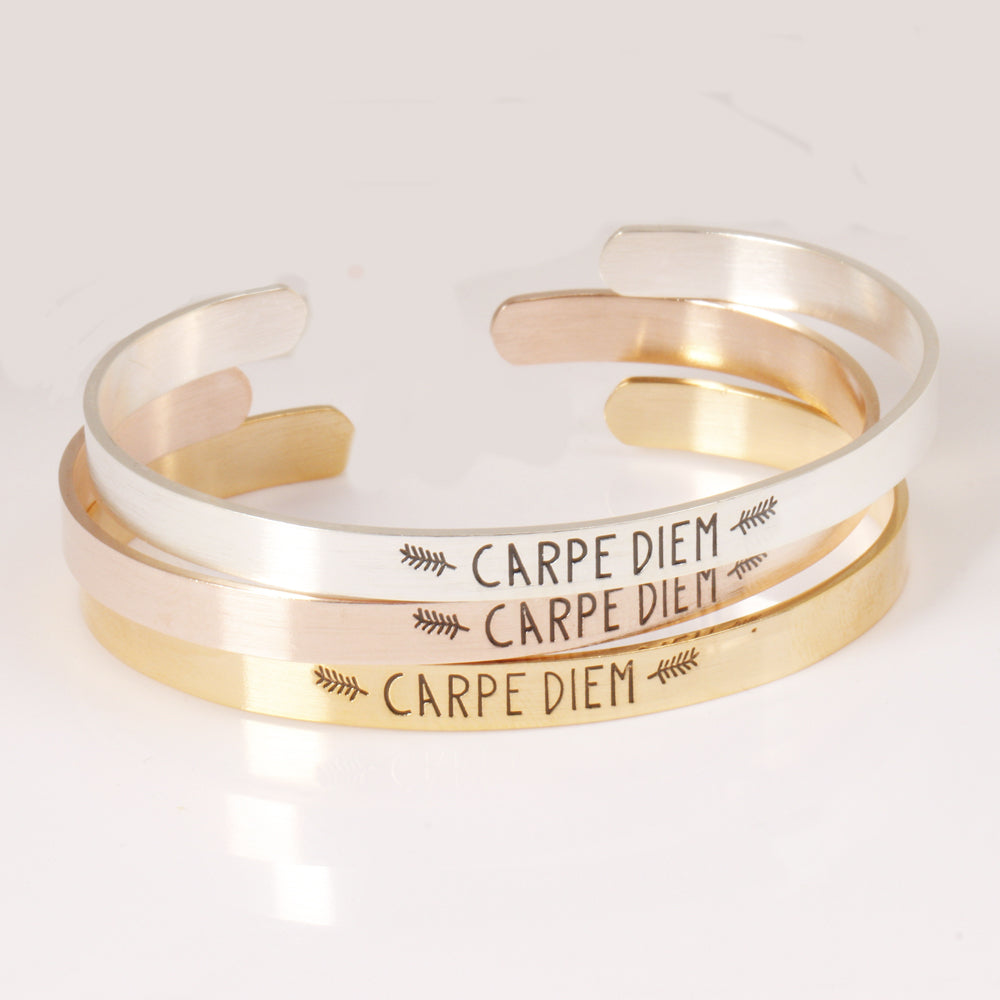 Seize The Day Mantra Bracelet