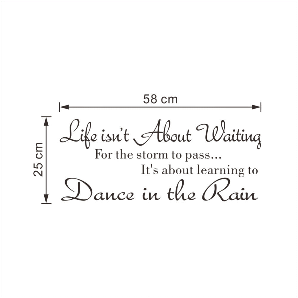 Dancing In The Rain Vinyl Decal Sticker