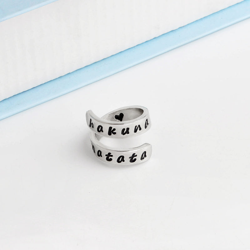 No Worries Personality Wrap Ring