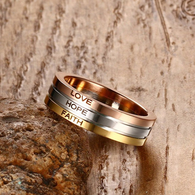 These-3-Remain Tri-Color Stack Ring