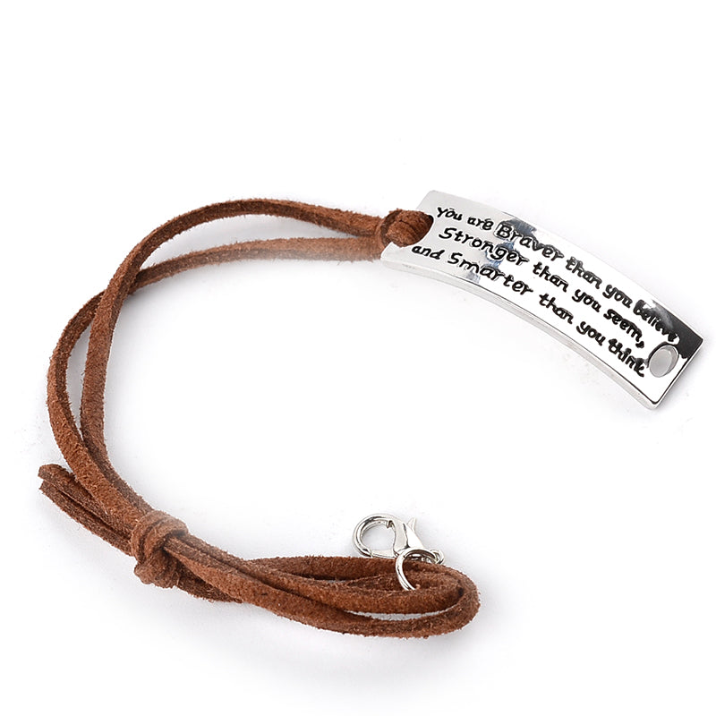 You Are More Fashion Leather Bracelet