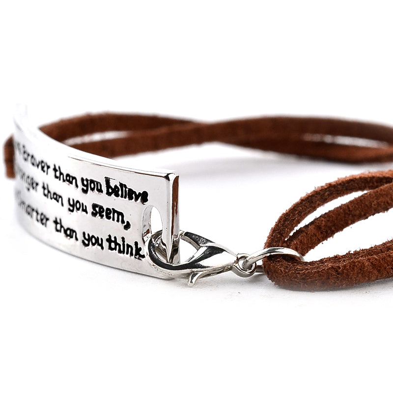 You Are More Fashion Leather Bracelet