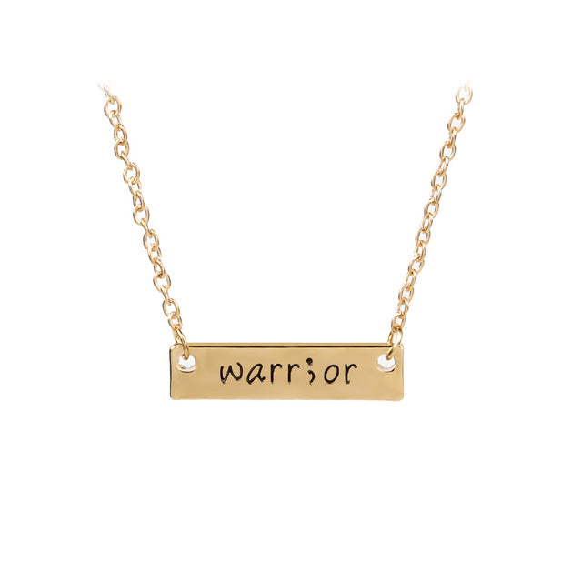 Brave Warrior Awareness Necklace